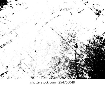 Splatter Paint Texture . Distress Grunge background . Scratch, Grain, Noise rectangle stamp . Black Spray Blot of Ink.Place illustration Over any Object to Create Grungy Effect .abstract vector.