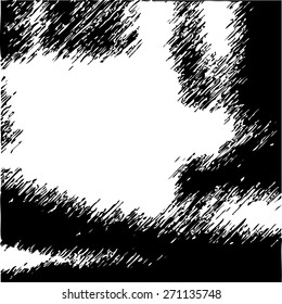 Splatter Paint Texture . Distress Grunge background . Scratch, Grain, Noise rectangle stamp . Black Spray Blot of Ink.Place illustration Over any Object to Create Grungy Effect .abstract vector.