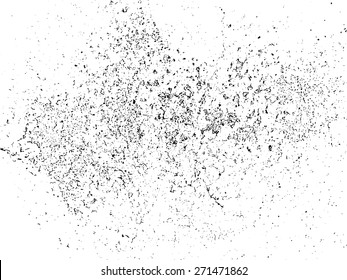 Splatter Paint Texture . Distress Grunge background . Scratch, Grain, Noise rectangle stamp . Black Spray Blot of Ink.Place illustration Over any Object to Create Grungy Effect .abstract vector.