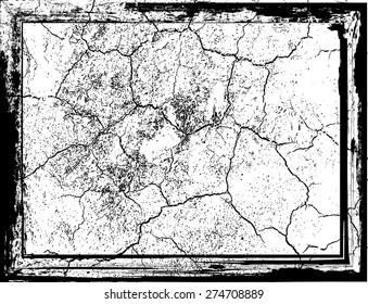 Splatter Paint Texture . Distress Grunge background . Scratch, Grain, Noise rectangle stamp . Black Spray Blot of Ink.Place illustration Over any Object to Create Grungy Effect .abstract vector.