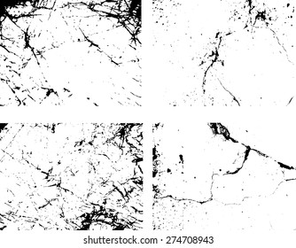 Splatter Paint Texture . Distress Grunge background . Scratch, Grain, Noise rectangle stamp . Black Spray Blot of Ink.Place illustration Over any Object to Create Grungy Effect .abstract vector.