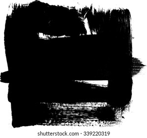 Splatter Paint Texture . Distress Grunge background . Scratch, Grain, Noise rectangle stamp . Black Spray  Blot of Ink.Place illustration Over any Object  to Create Grungy Effect .abstract  vector.