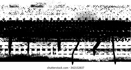 Splatter Paint Texture . Distress Grunge background . Scratch, Grain, Noise rectangle stamp . Black Spray  Blot of Ink.Place illustration Over any Object  to Create Grungy Effect .abstract  vector.