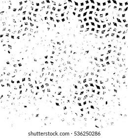 Splatter Paint Texture . Distress Grunge background . Scratch, Grain, Noise rectangle stamp . Black Spray Blot of Ink.Place illustration Over any Object to Create Grungy Effect .abstract vector