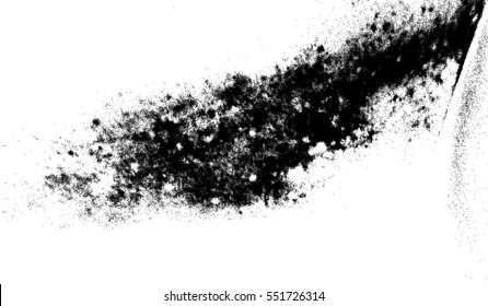 Splatter Paint Texture . Distress Grunge background . Scratch, Grain, Noise rectangle stamp . Black Spray Blot of Ink.Place illustration Over any Object to Create rough Grungy Effect .abstract vector.