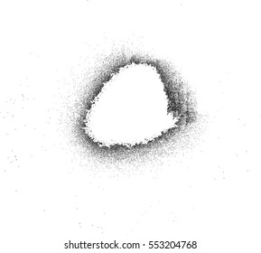 Splatter Paint Texture . Distress Grunge background . Scratch, Grain, Noise rectangle stamp . Black Spray Blot of Ink.Place illustration Over any Object to Create rough Grungy Effect .abstract vector.
