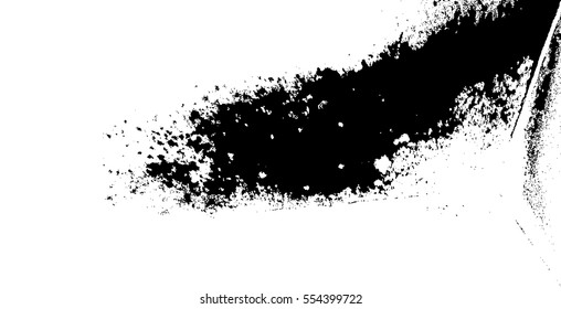 Splatter Paint Texture . Distress Grunge background . Scratch, Grain, Noise rectangle stamp . Black Spray Blot of Ink.Place illustration Over any Object to Create rough Grungy Effect .abstract vector.