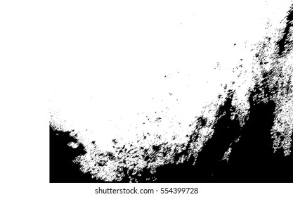 Splatter Paint Texture . Distress Grunge background . Scratch, Grain, Noise rectangle stamp . Black Spray Blot of Ink.Place illustration Over any Object to Create rough Grungy Effect .abstract vector.