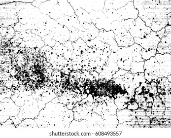 Splatter Paint Texture . Distress Grunge background . Scratch, Grain, Noise rectangle stamp . Black Spray Blot of Ink.Place illustration Over any Object to Create rough Grungy Effect .abstract vector.