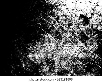 Splatter Paint Texture . Distress Grunge background . Scratch, Grain, Noise rectangle stamp . Black Spray Blot of Ink.Place illustration Over any Object to Create rough Grungy Effect .abstract vector.