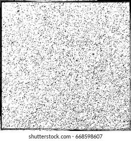Splatter Paint Texture . Distress Grunge background . Scratch, Grain, Noise rectangle stamp . Black Spray Blot of Ink.Place illustration Over any Object to Create rough Grungy Effect .abstract vector.