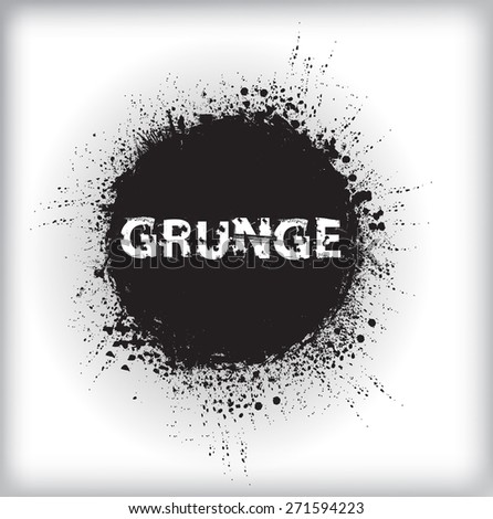 Splatter Paint Texture . Distress Grunge background . Scratch, Grain, Noise rectangle stamp . Black Spray Blot of Ink.Place illustration Over any Object to Create Grungy Effect .abstract vector.