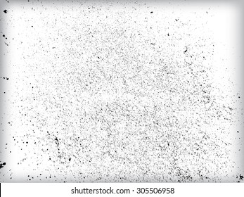 Splatter Paint Texture . Distress rough background . Scratch, Grain, Noise rectangle stamp . Black Spray Blot of Ink.Place illustration Over any Object to Create grunge Effect .abstract vector.