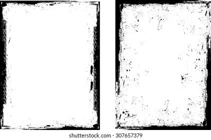 Splatter Paint Texture . Distress rough background . Scratch, Grain, Noise rectangle stamp . Black Spray Blot of Ink.Place illustration Over any Object to Create grunge Effect .abstract vector.