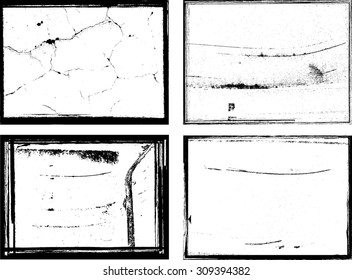 Splatter Paint Texture . Distress rough background . Scratch, Grain, Noise rectangle stamp . Black Spray Blot of Ink.Place illustration Over any Object to Create grunge Effect .abstract vector.