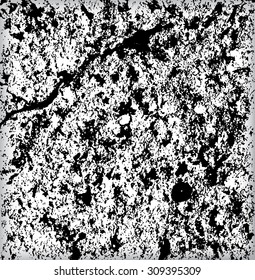 Splatter Paint Texture . Distress rough background . Scratch, Grain, Noise rectangle stamp . Black Spray Blot of Ink.Place illustration Over any Object to Create grunge Effect .abstract vector.