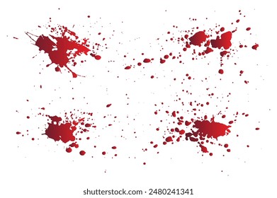 Splatter Rot Farbe Blut Hintergrund Kollektion	