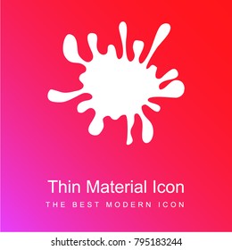 Splatter red and pink gradient material white icon minimal design