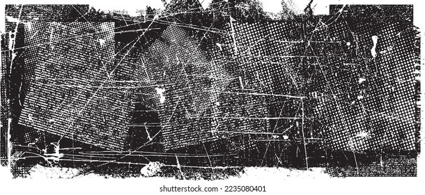 Splatter scratched Texture . Distress Grunge background . Scratch, Grain, Noise, grange stamp . Black Spray Blot of Ink.Place illustration Over any Object to Create Grungy Effect .abstract vector.