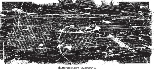 Splatter scratched Texture . Distress Grunge background . Scratch, Grain, Noise, grange stamp . Black Spray Blot of Ink.Place illustration Over any Object to Create Grungy Effect .abstract vector.