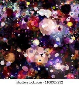 Splatter seamless texture. Abstract vector background for web page, banners backdrop, fabric, home decor, wrapping