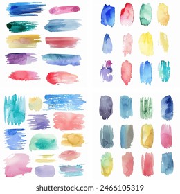 Splatter Spot Fleck Farbstoff Tusche Strich Bunte Pastellfarben Splash Sketch Nasse Kreativität Aquarellfarbe