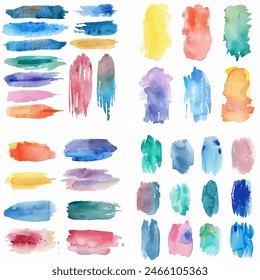 Splatter Spot Fleck Farbstoff Tusche Strich Bunte Pastellfarben Splash Sketch Nasse Kreativität Aquarellfarbe