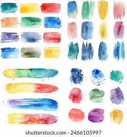 Splatter Spot Fleck Farbstoff Tusche Strich Bunte Pastellfarben Splash Sketch Nasse Kreativität Aquarellfarbe