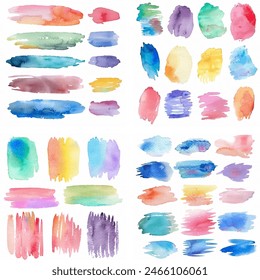 Splatter Spot Fleck Farbstoff Tusche Strich Bunte Pastellfarben Splash Sketch Nasse Kreativität Aquarellfarbe