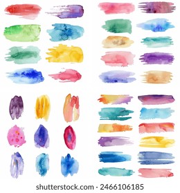 Splatter Spot Fleck Farbstoff Tusche Strich Bunte Pastellfarben Splash Sketch Nasse Kreativität Aquarellfarbe