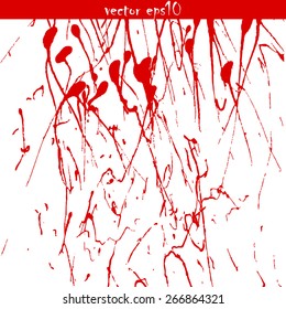 Splattered blood stains - Vector illustration.