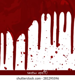 Splattered blood stains - Vector illustration.
