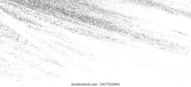 Textura de ruido de grifo salpicado. Sucio fondo de grano disperso. Sobreposición texturada de medio tono con puntos. Papel de pared angustiado con arena. Fondo negro de puntos al azar para afiche, pancarta, impresión. Vector