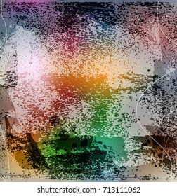 splattered grungy background, vector illustration