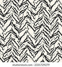 Splattered Ink Textured Herringbone Pattern