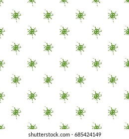 Splattered mucus isolated on white background. Green slime blot vector illustration