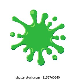 Splattered slime isolated on white background. Vector illustration. Eps 10.