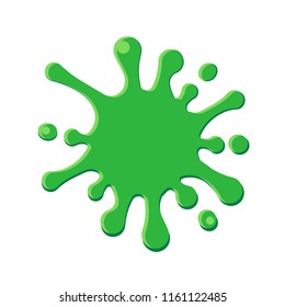 Splattered Slime Isolated On White Background Stock Vector (Royalty ...