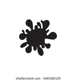 Splattered stain of paint,...ash, drop black liquid