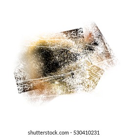 splattered white grungy background, vector illustration