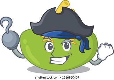 Spleen cartoon design in a Pirate character with one hook hand