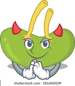 Spleen clothed as devil cartoon character design concept