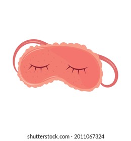 spleeping eye mask isolated icon