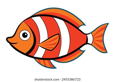 splendid dottyback fish different style vector art illustration