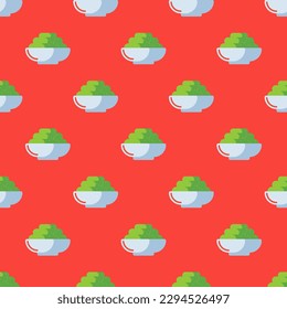 Splendid square tile adorned with a captivating food artwork. Seamless pattern with wasabi on moccasin background. Design for flyers to make them engaging.