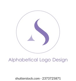 The Splendour of Purple Mountain Letter S Vector Design