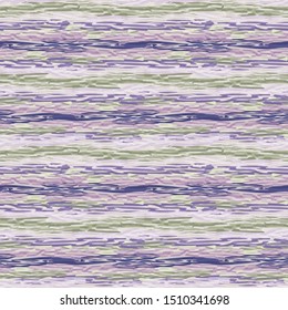 Spliced stripe geometric variegated background. Seamless pattern with woven dye broken stripe. Bright gradient textile blend all over print. Trendy digital disrupted line fashion swatch. Purple hue