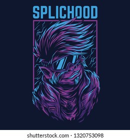 Splichood Monkey Remastered Illustration