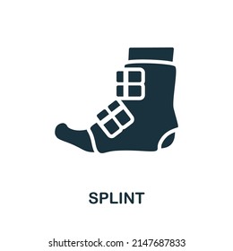 Splint Icon. Monochrome Simple Splint Icon For Templates, Web Design And Infographics