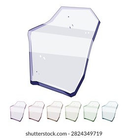splinter glass broken shard cartoon. fragment crack, jagged debris, splintered shattered splinter glass broken shard sign colorful illustration